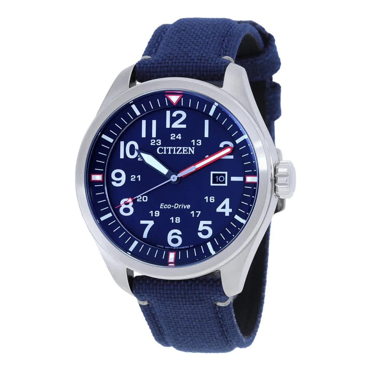 Relógio masculino Citizen Eco-Drive mostrador azul AW5000-16L
