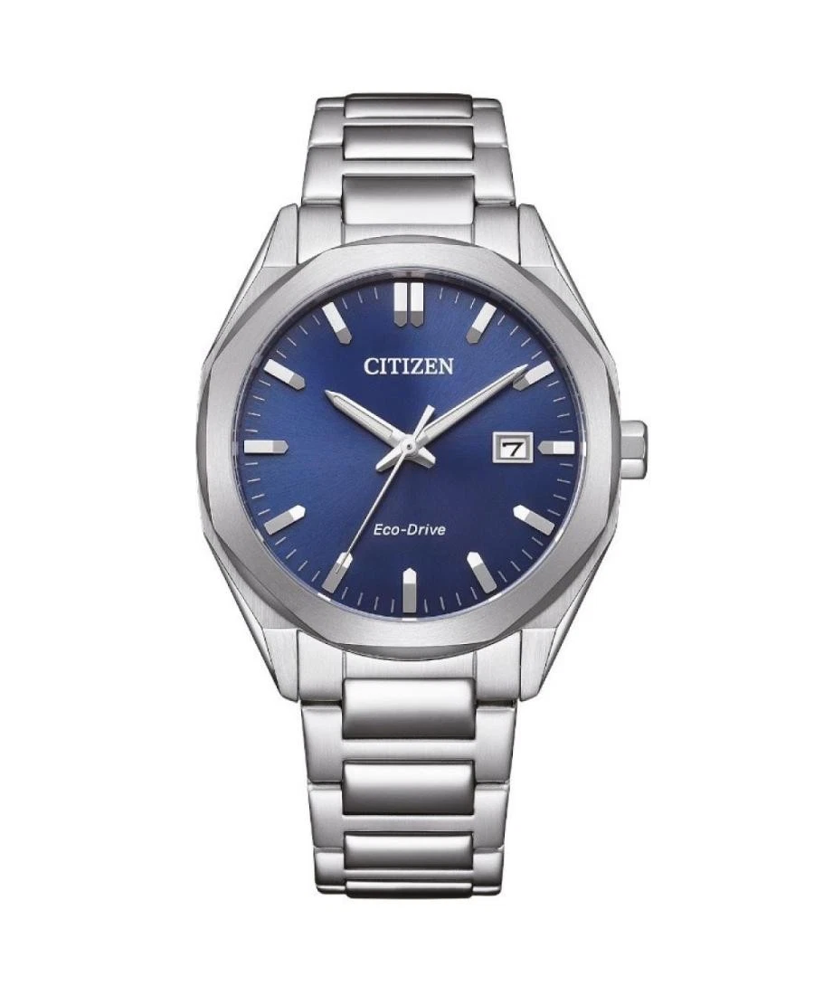 CITIZEN Relógio Masculino Analógico Eco-Drive Casual Vestido Clássico Mostrador Azul Impermeável Rou
